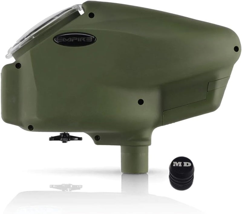 MAddog Empire Halo Too Electronic Paintball Loader with HK Army Epic Speed Feed and HPA Paintball Tank Fill Nipple Protector Accessory Package - 20+ BPS - Image 1